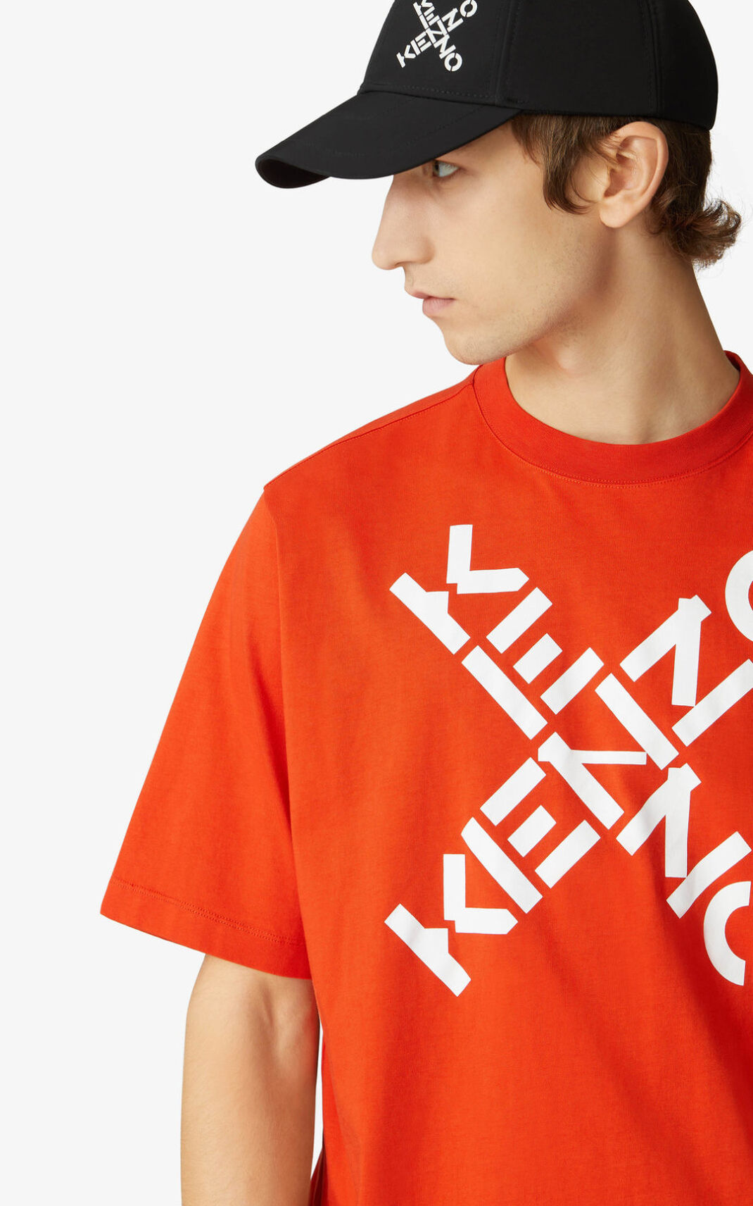 T Shirt Kenzo Sport Big X Homme Orange Foncé | VILP-05412